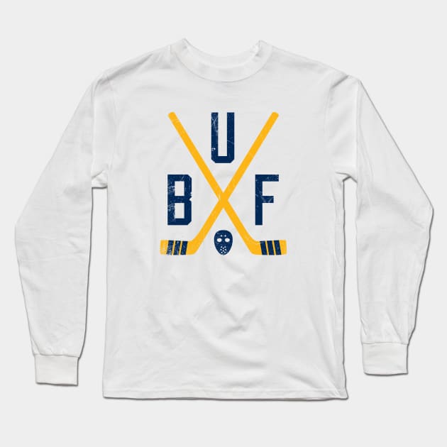 BUF Retro Sticks - White Long Sleeve T-Shirt by KFig21
